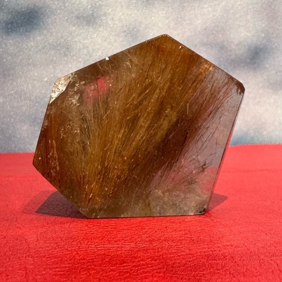 Copper Rutilated Quartz natural gemstone crystal - Picture 2 of 12